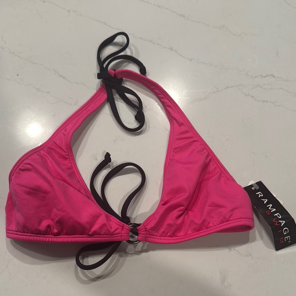 Rampage Women's Brand New Pink Bikini Top
